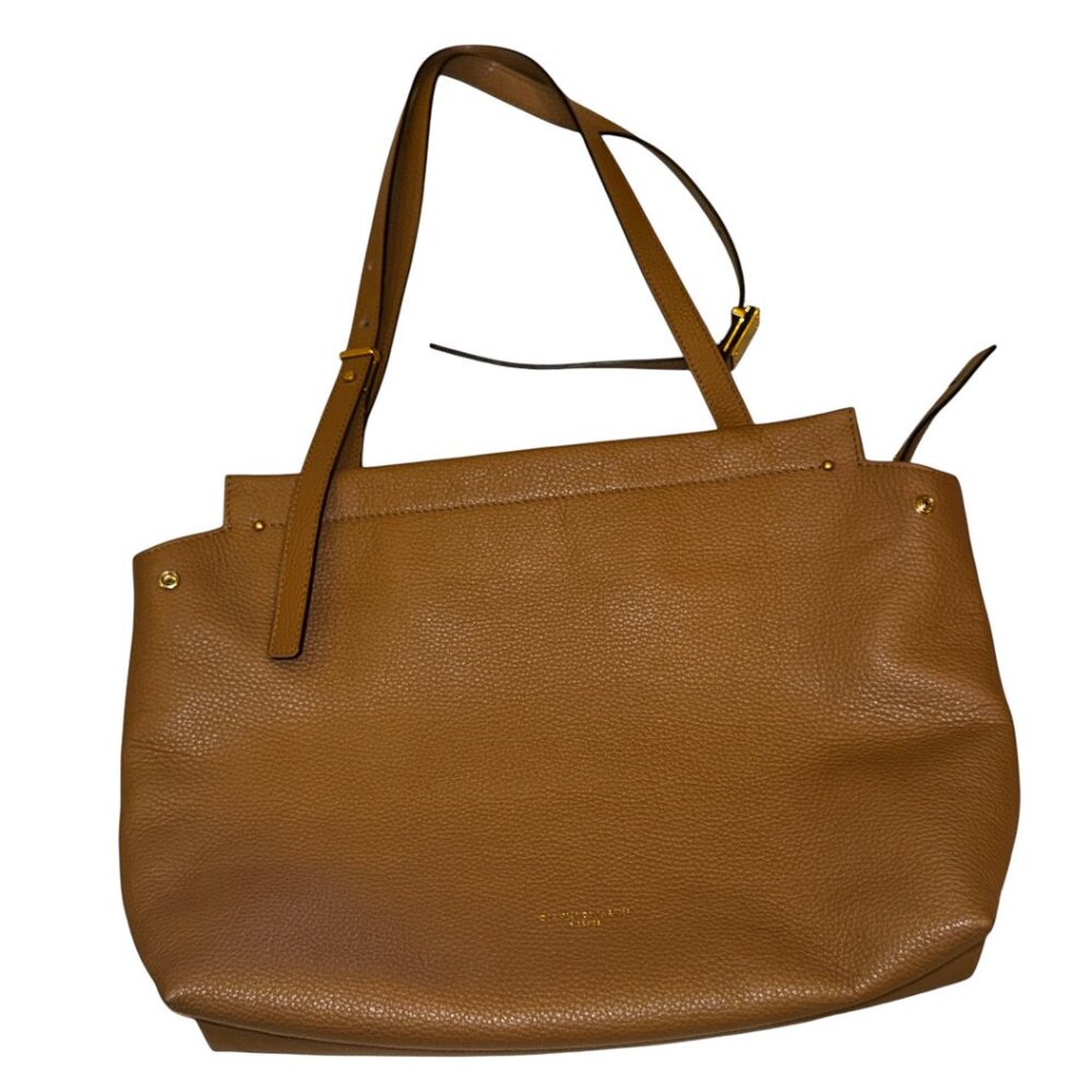 Giani Chiarini Matilde Italian Leather Tote Cognac Camel $385 Retail - Picture 4 of 14